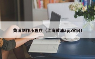滨州黄浦制作小程序（上海黄浦app官网）